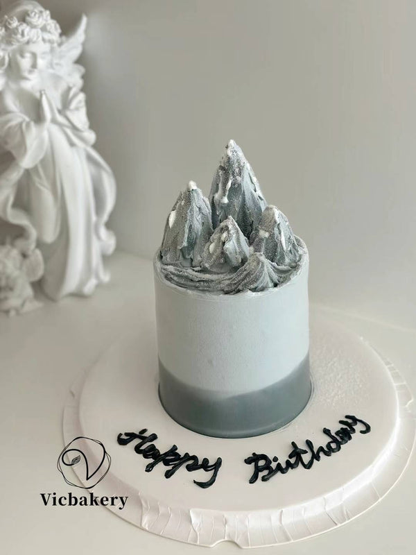 Men's Cake-snowy peak