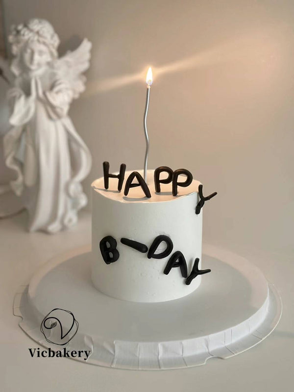 Men's Cake-white cake with pipe