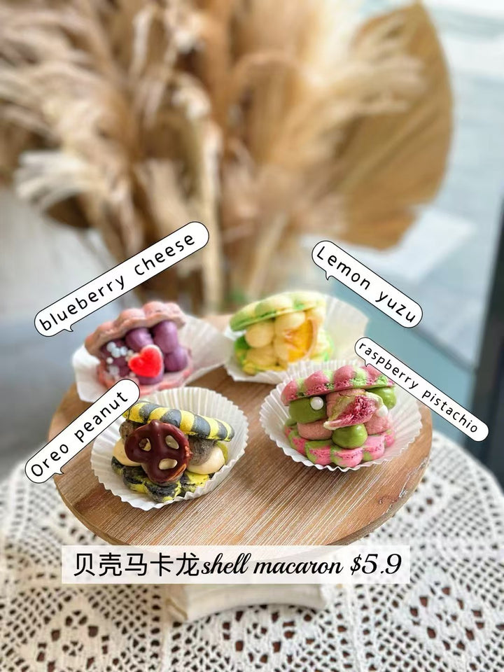 Shell macarons（min order 4 pcs ) – Vicbakery