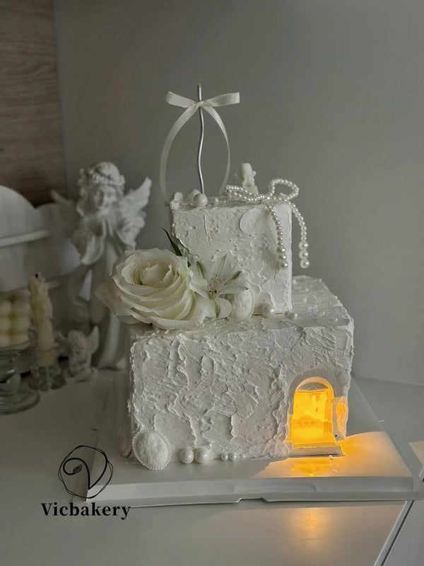 Castle flower cake