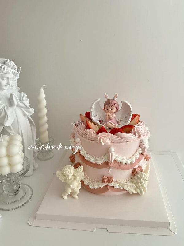Girls' Theme Cake-Pink cake with Fair