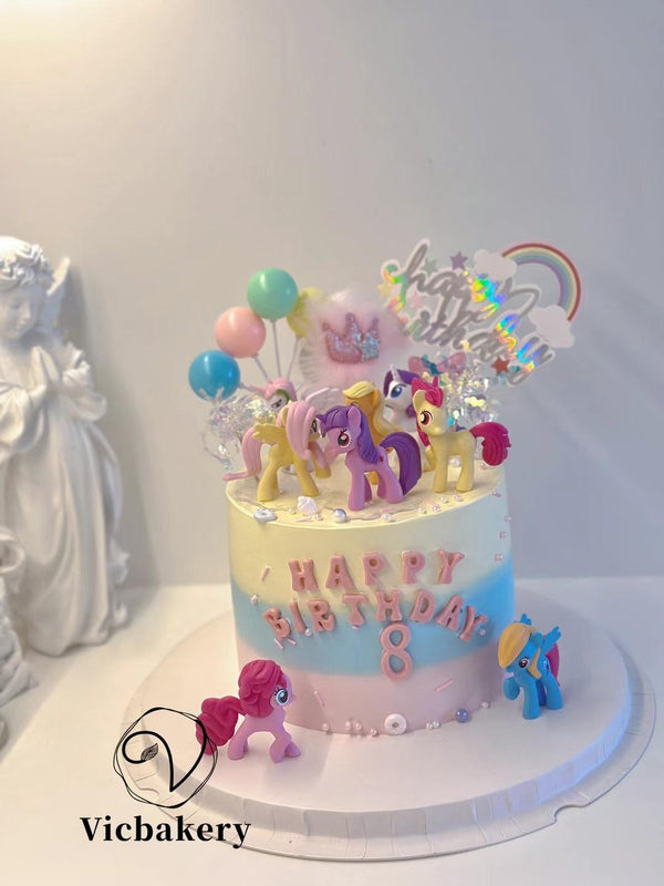 Girls' Theme Cake-Little Ponies