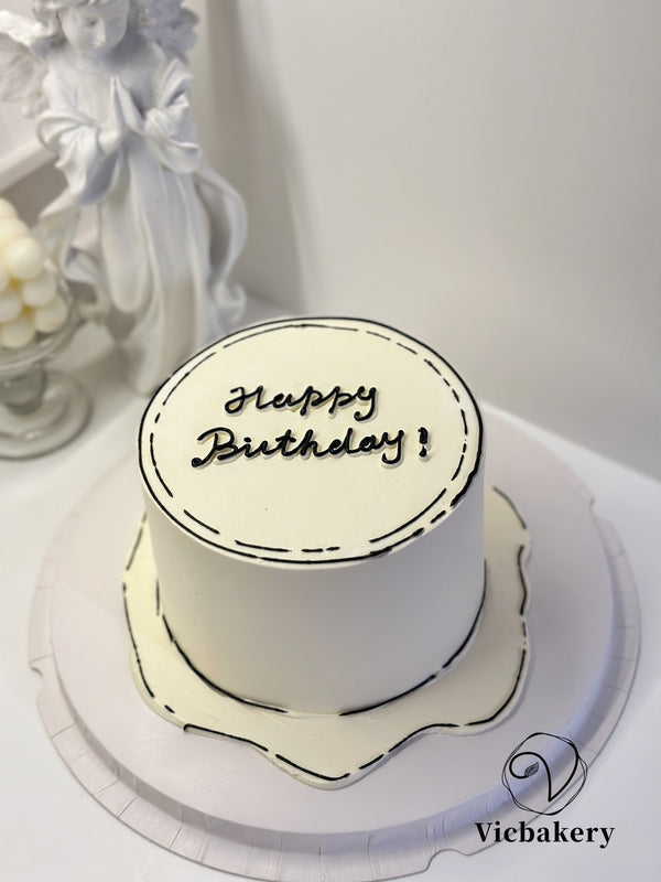 Men's Cake-simple white cake