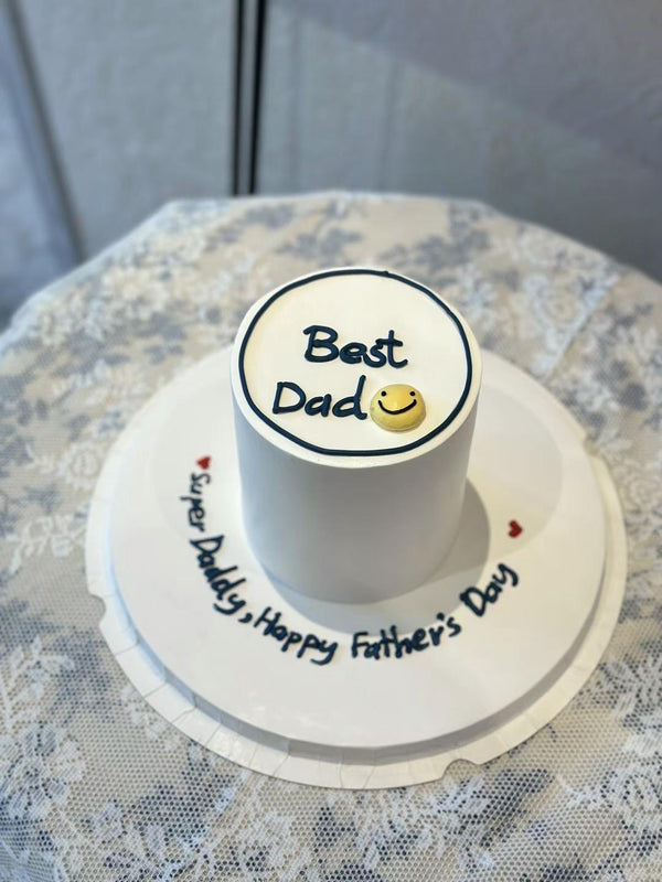 Men's Cake-white cake with words