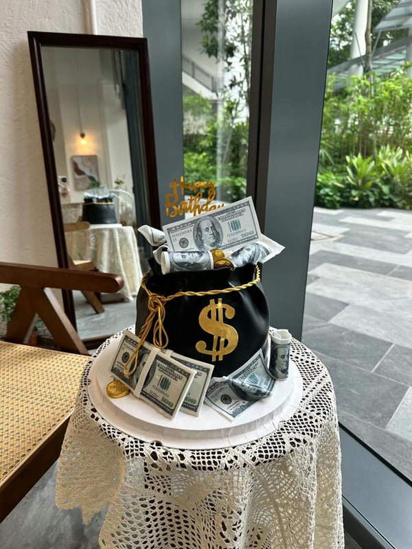 Men's Cake-in Money bag shape