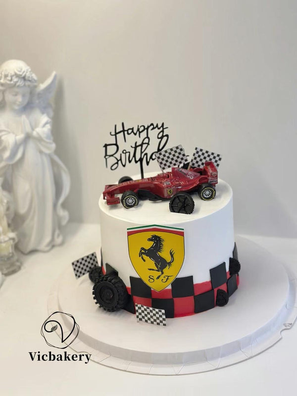 Men's Cake-with red car
