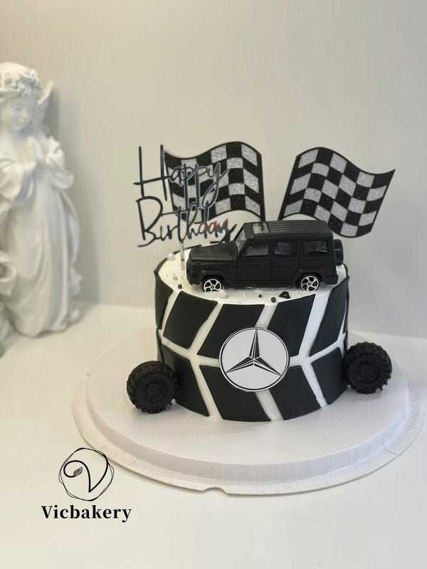Men's Cake-in Mercedes-Benz theme