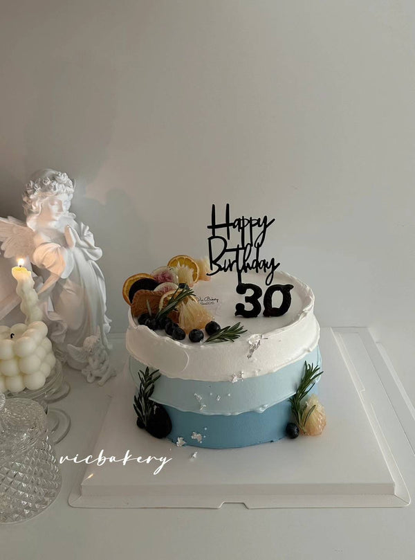 Men's Cake-Blue gredient