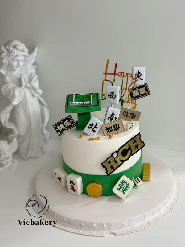 Men's Cake-Mahjong theme