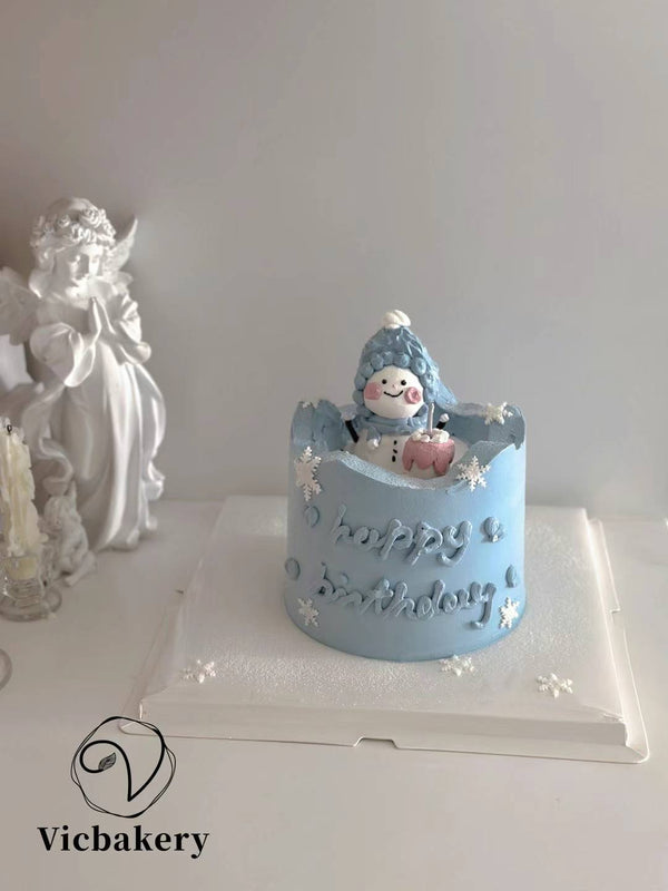 3D - Snowman cake