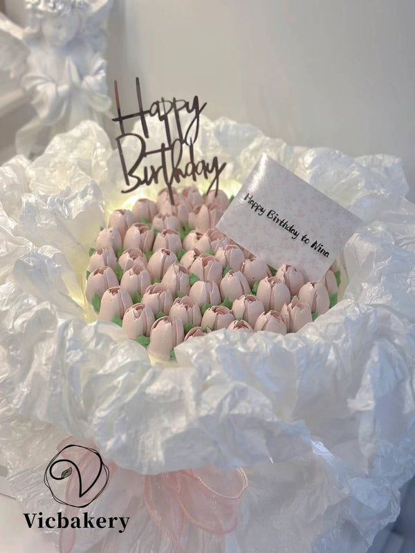 Bouquet of tulips cake